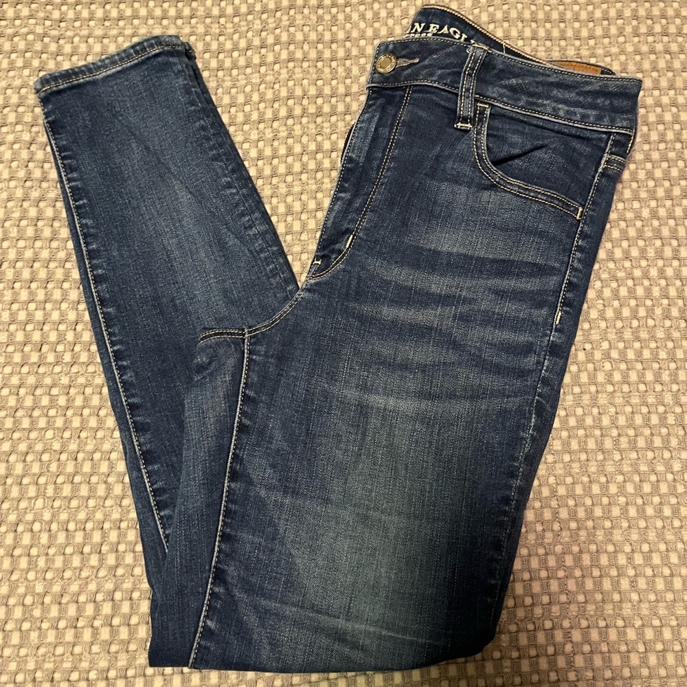American Eagle Super Hi Rise Jeggings Super Stretch 6 Short
